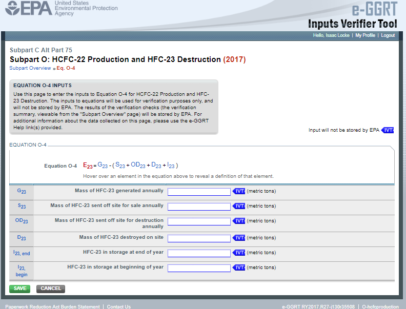 Image of Subpart O: HCFC-22 Production and HFC-23 Destruction webpage.